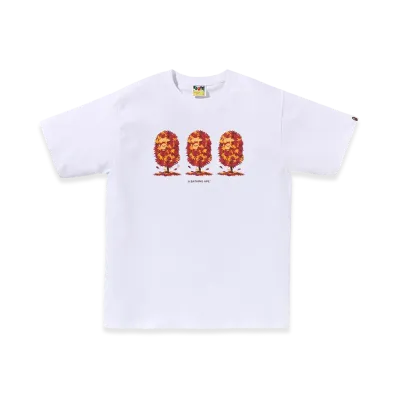 A BATHING APE Autumn APE Head Tee "White"