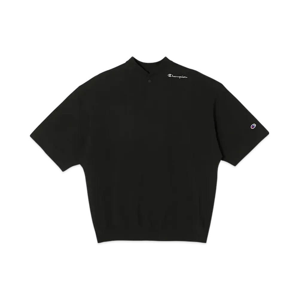 Champion x N.HOOLYWOOD Short Sleeve Henley T-Shirt "Black"