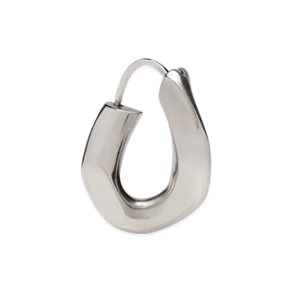 Maison Margiela Maillon Earrings Single Curved Link "Silver"