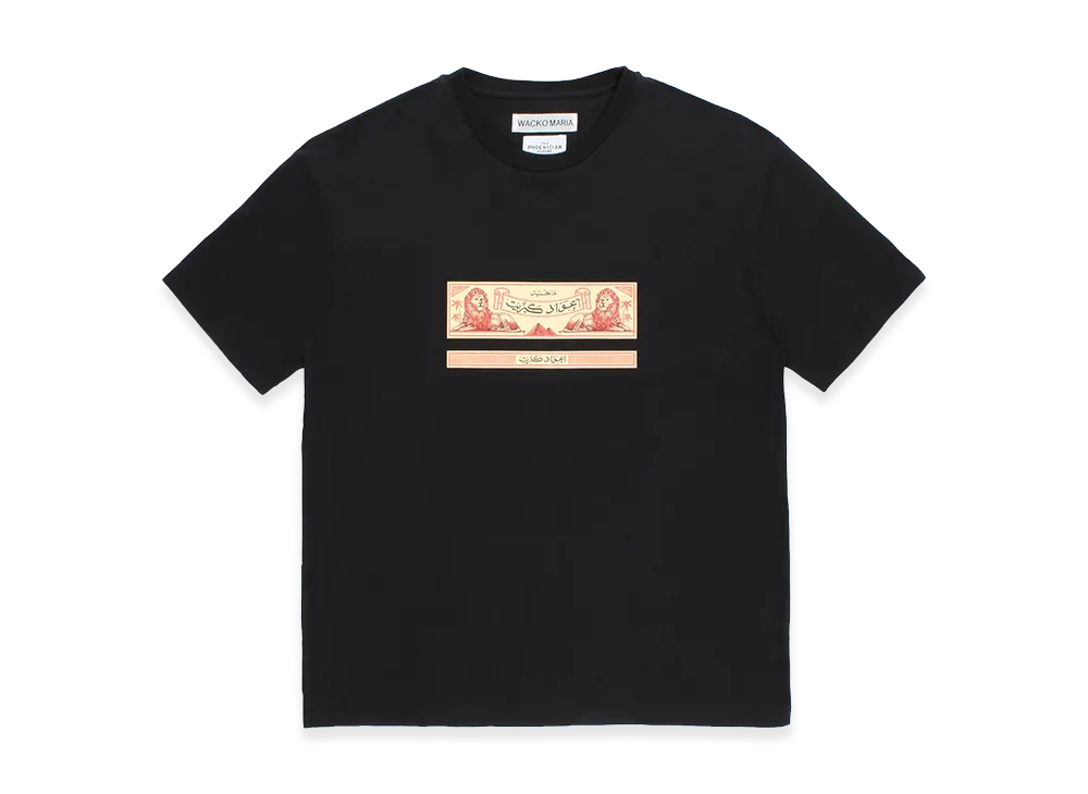 WACKO MARIA x The Phoenician Scheme Washed Heavy Weight T-Shirt "Black"