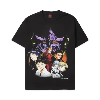 Geeks Rule 15 Silkscreen Printing × Neon Genesis Evangelion T-Shirt Vol.02 "Black"