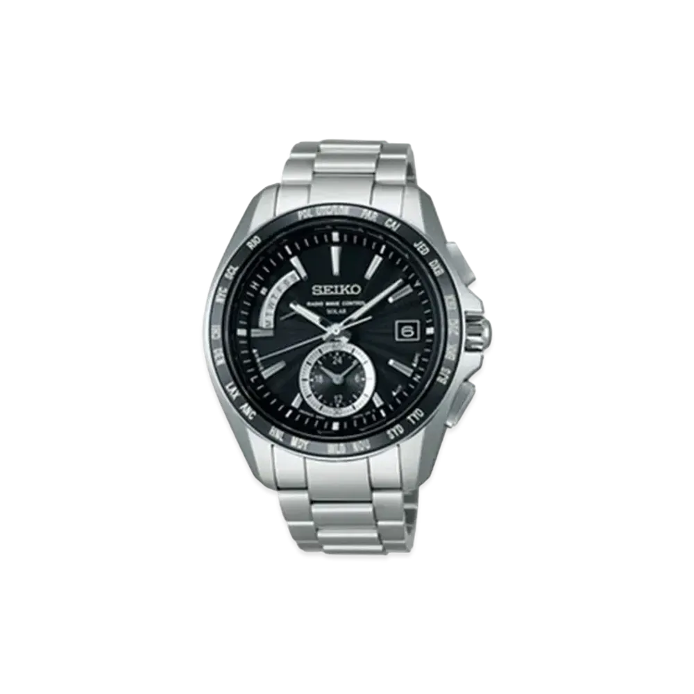 SEIKO Brights Solar Radio World Time Executive Line "Black" SAGA159