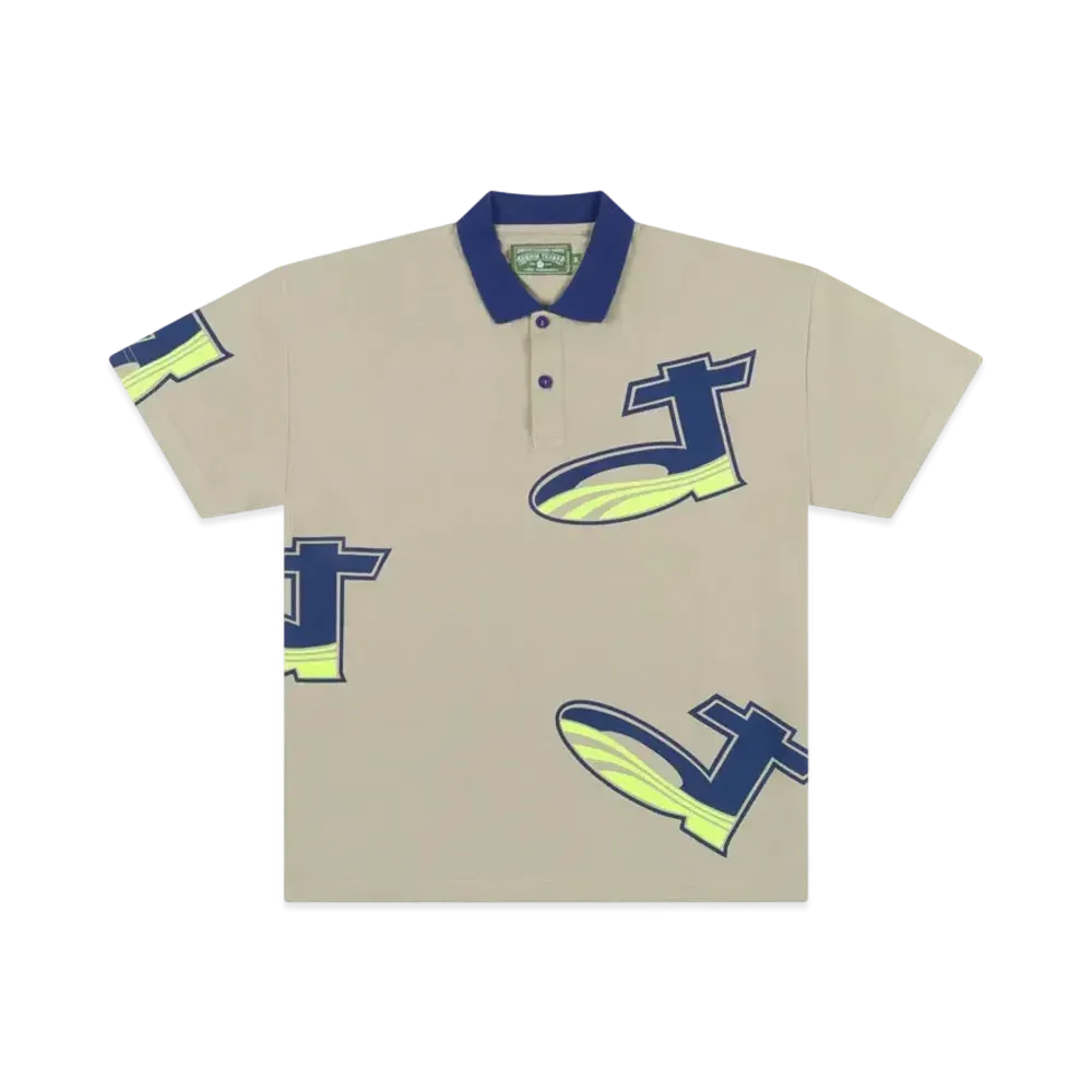 DENIM TEARS DT Pique Polo "Grey"