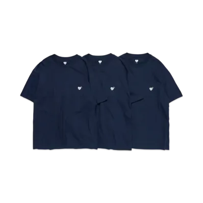 HUMAN MADE 3-Pack Pocket T-Shirt Set "Navy"