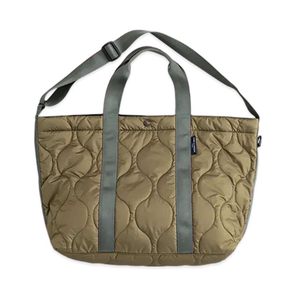 COMME des GARCONS HOMME Ester Lip Quilted Tote Bag "Khaki"