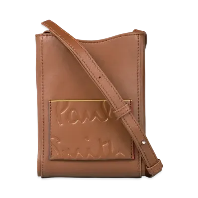 Paul Smith Branded Color Edge Crossbody Bag "Brown"