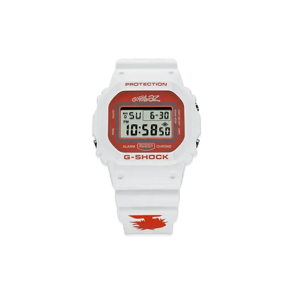 Casio G-Shock x Gorillaz Limited Edition "Noodle" DW-5600GRLZN-7 - 49mm in Rubber