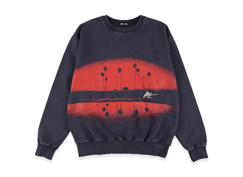 WIND AND SEA Sunset Crewneck Sweat Shirt "Navy"