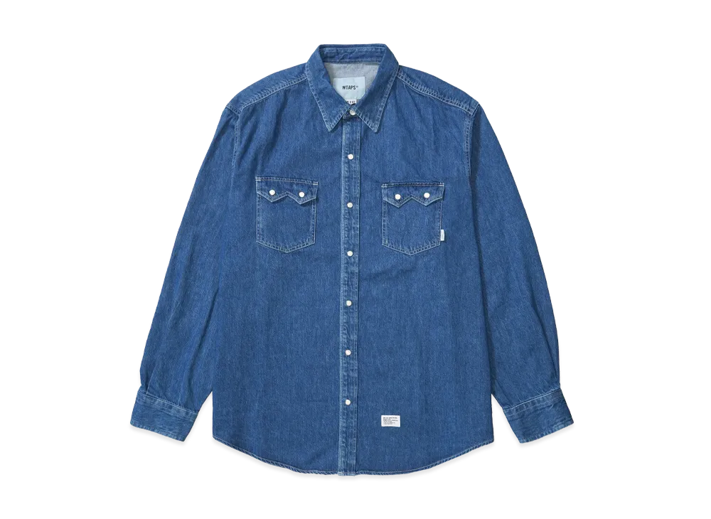 WTAPS Allman / LS / Cotton. Denim "Indigo"