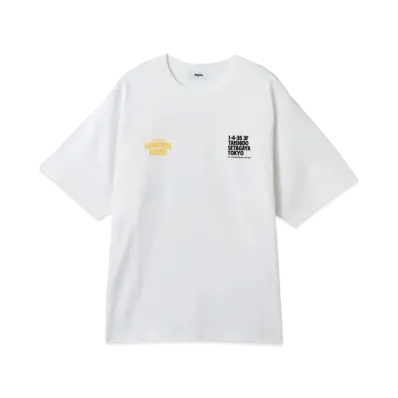 atmos pink x MONICHIKI HOUSE Address T-Shirt "White"