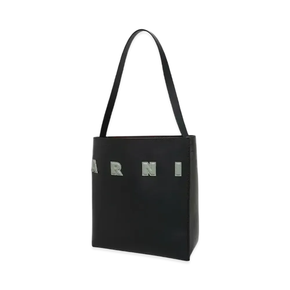 MARNI SHOPPING BAG "BLACK/STEPPE"