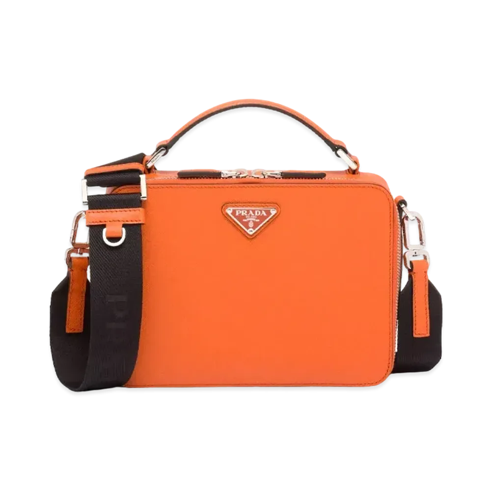 PRADA Prada Brick Saffiano Leather Bag "Orange"