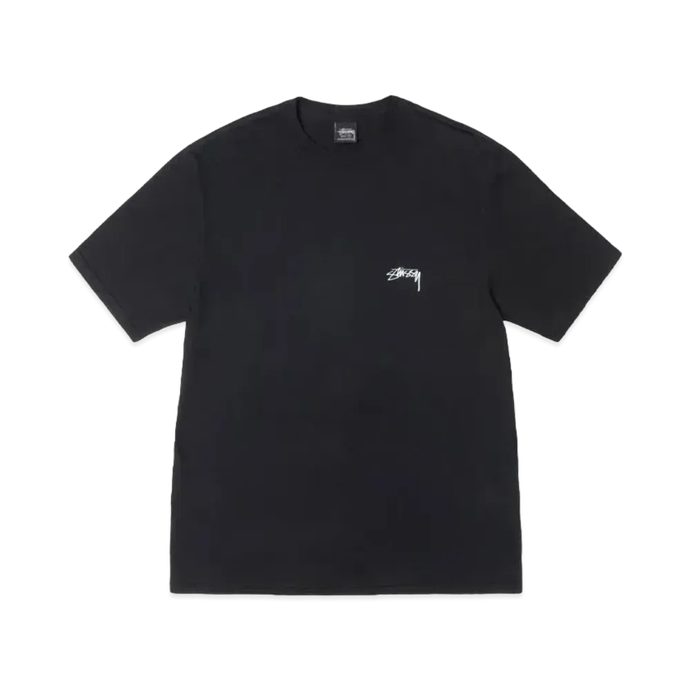 Stussy Smooth Stock Pigment Dyed Tee "Black" (FA24)
