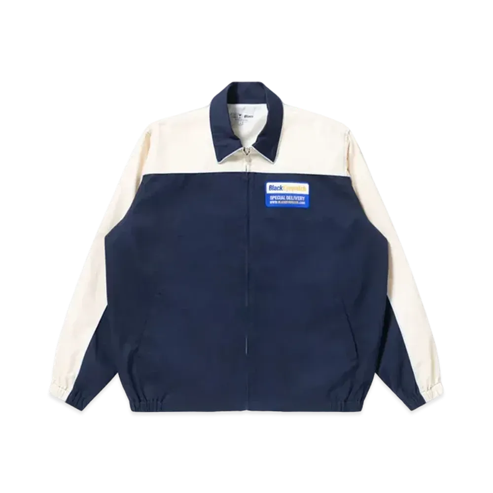 Black Eye Patch Deliveryman Work Jacket "Navy"
