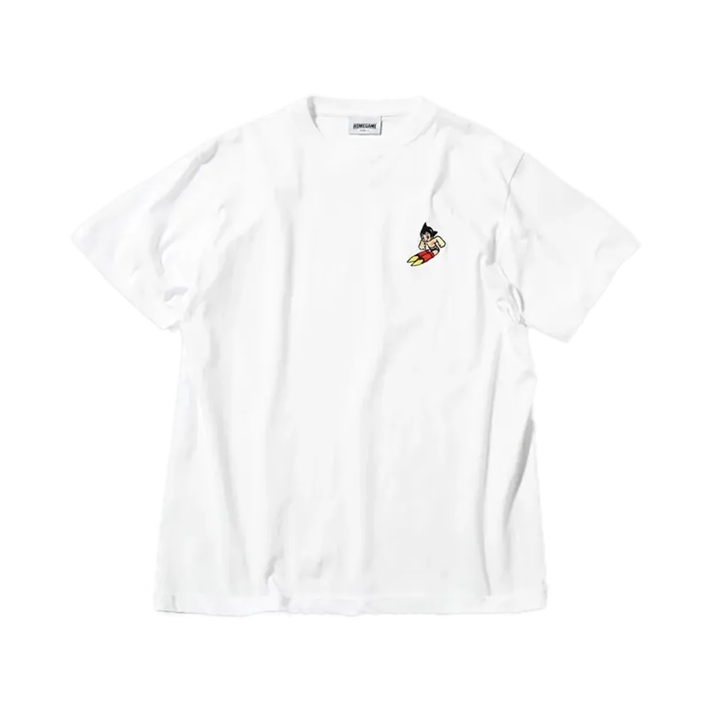 ATOM x HOME GAME EMBROIDERED TEE "WHITE"
