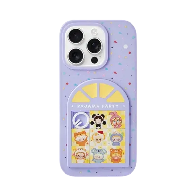 POP MART POP BEAN Pajama Party Sliding Hole iPhone Case 16 Pro Max