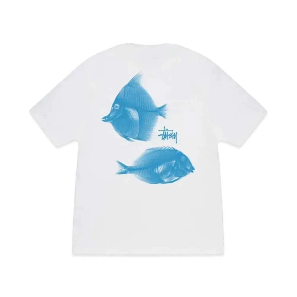 Stussy X-Ray Fishin Tee "White"