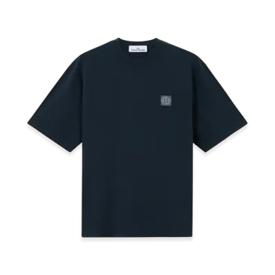 Stone Island 2100025 Combed Organic Cotton Jersey "Navy Blue"