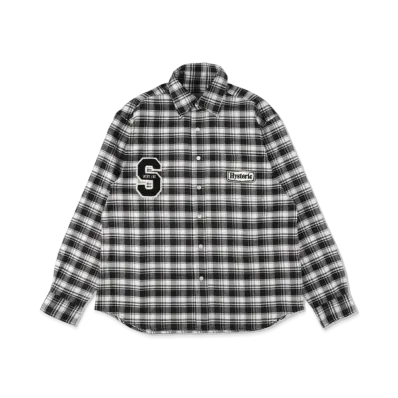WIND AND SEA x HYSTERIC GLAMOUR Check Shirt "White"