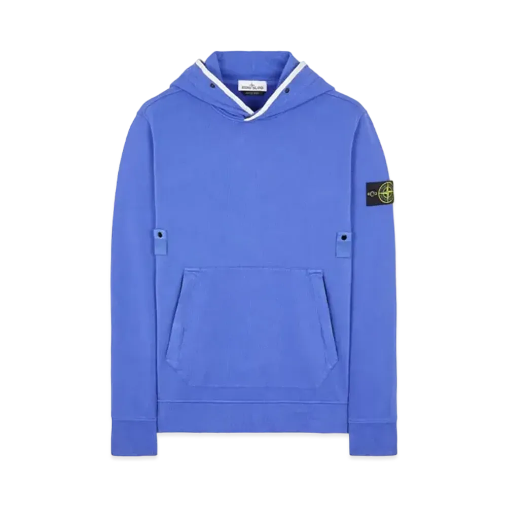 Stone Island 60620 BRUSHED COTTON FLEECE "Periwinkle"