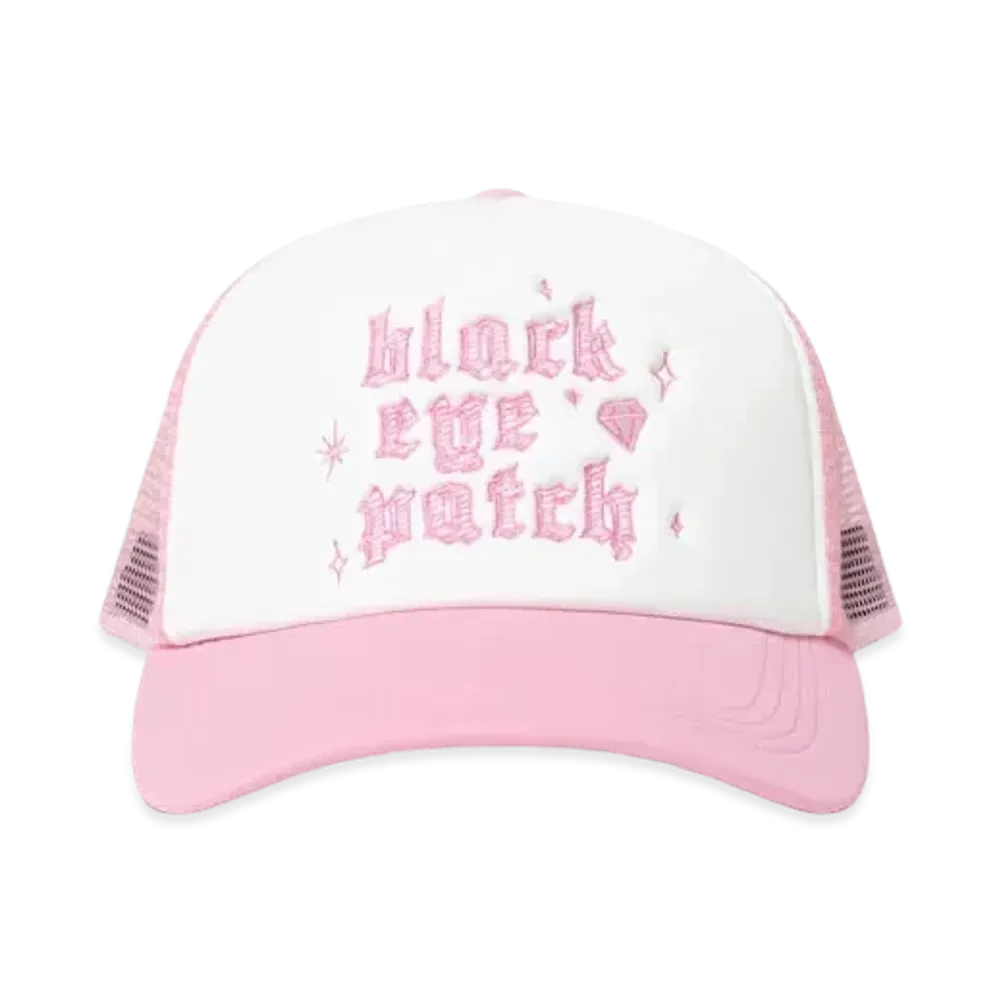 Black Eye Patch Diamond Dreams Mesh Cap "Pink"