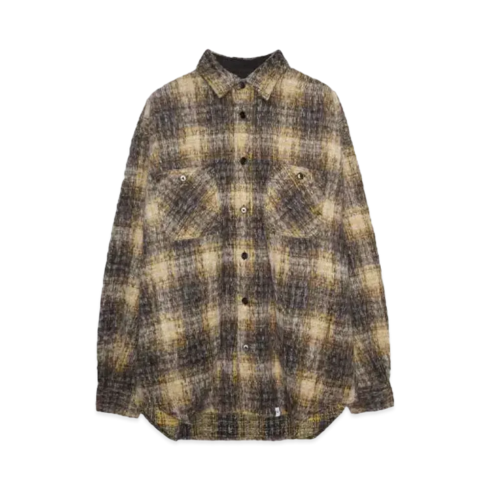 Bedwin & the heartbreakers L/S WOOL BIG SHIRT "BILLY" "YELLOW"