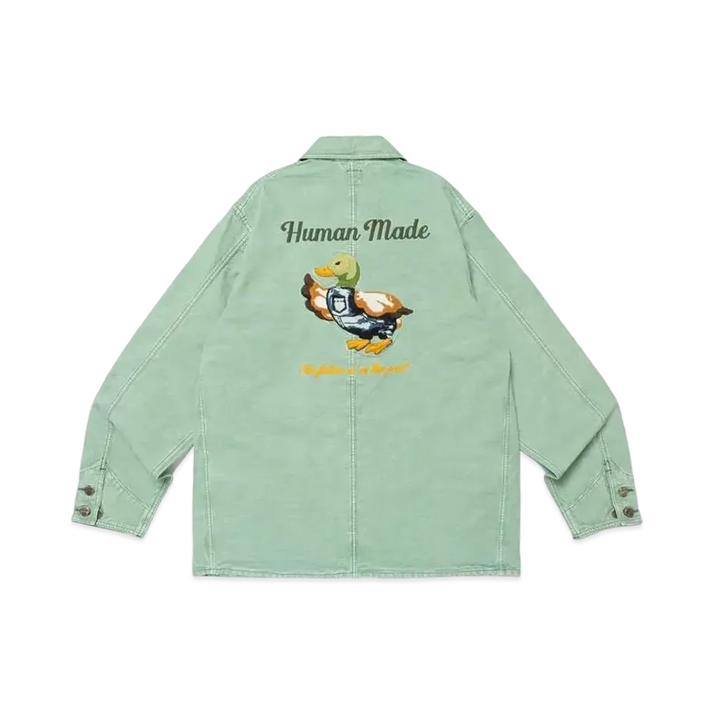 HUMAN MADE Garment Dyed Coverall Jacket "Green"
