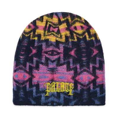 PALACE Olde English Furry Nein Cuff Beanie "Navajo Blue"
