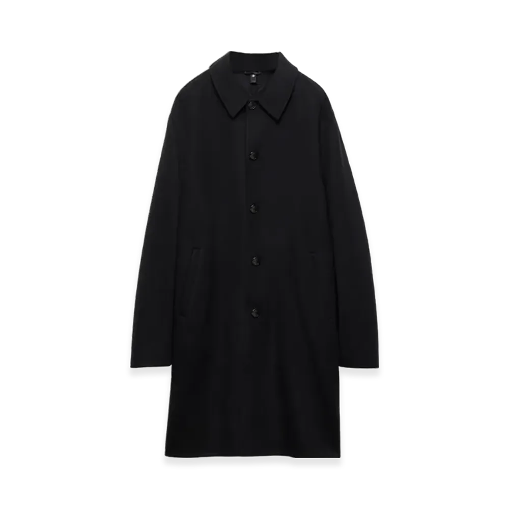 PRADA Double Cashmere Overcoat "Black"