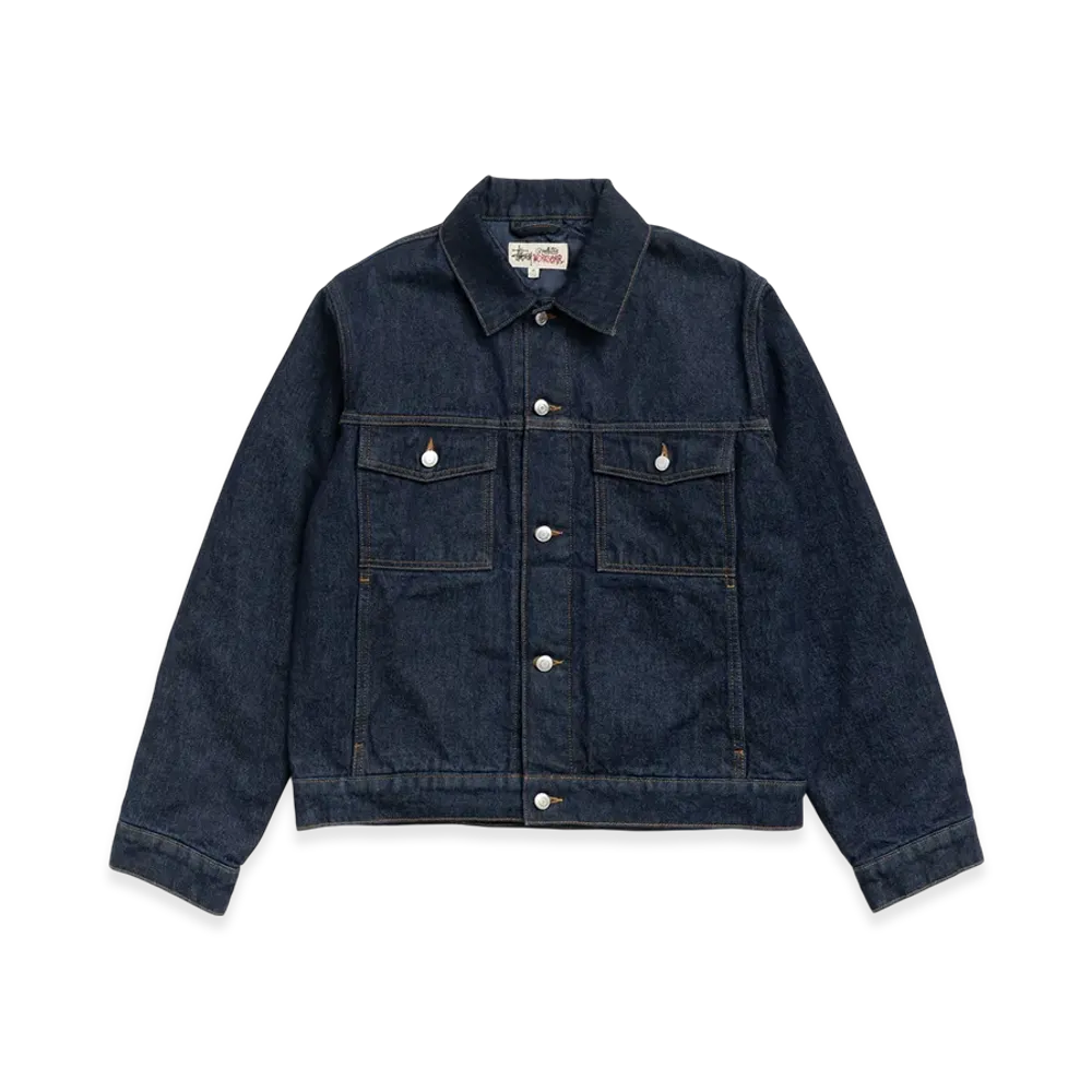 Stussy Lined Denim Trucker "Rinsed Indigo"