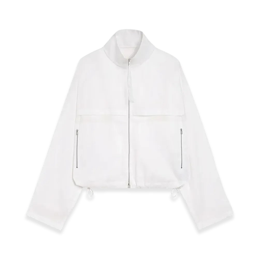 Jil Sander Cotton Muslin Blouson "Optic White"