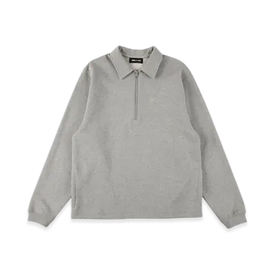 WIND AND SEA Half Zip Sweatshirt "Ash"