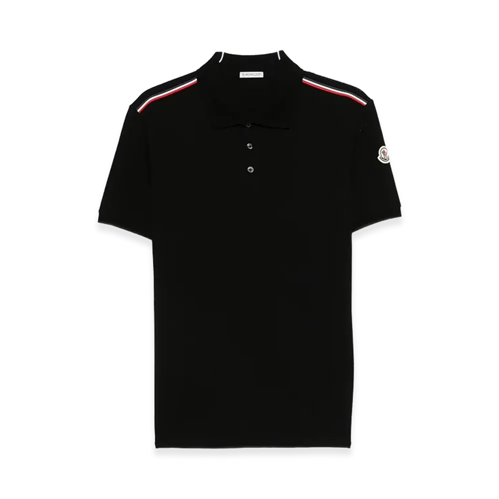 MONCLER Logo Polo Shirt "Black"