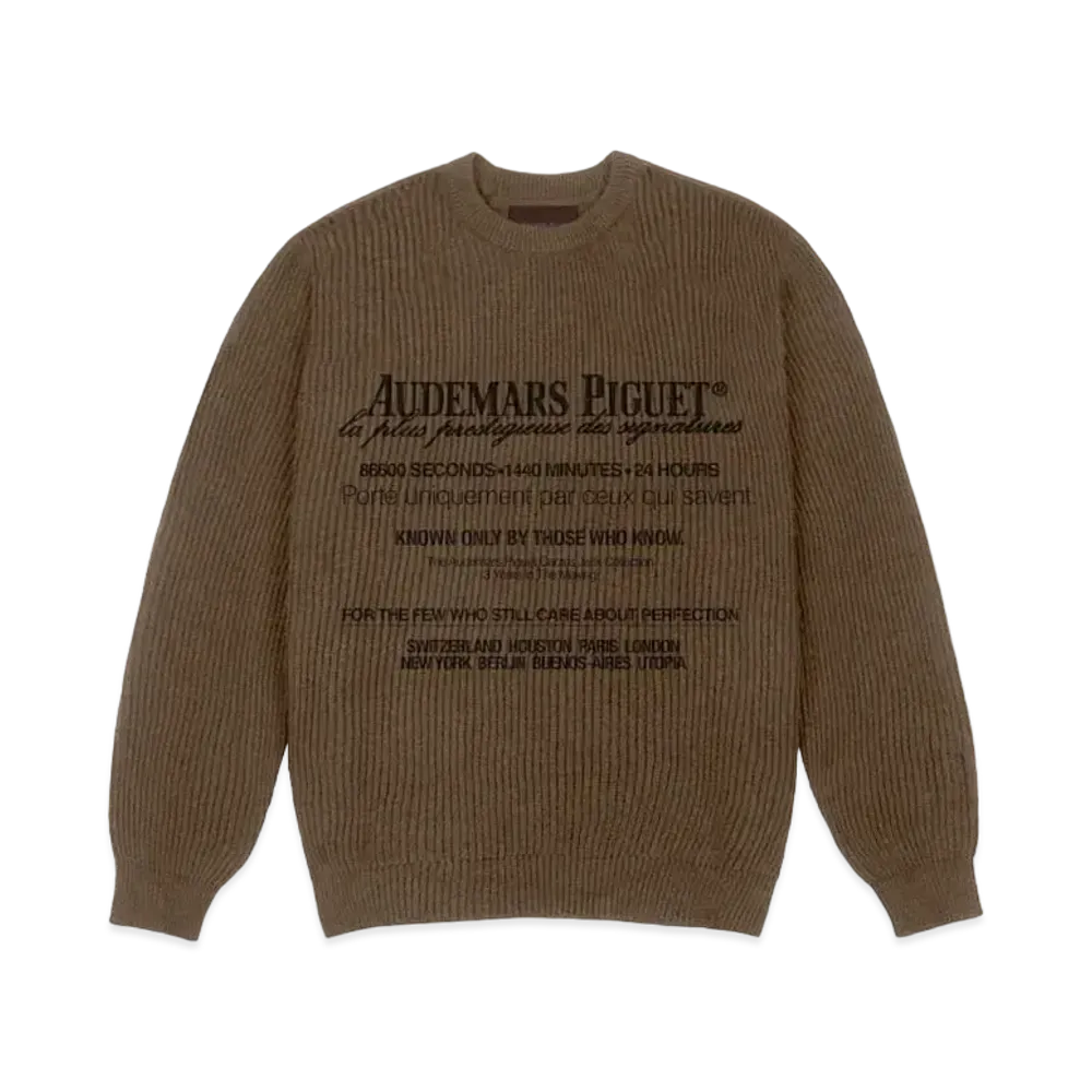 Travis Scott Cactus Jack x Audemars Piguet Knitted Sweater "Brown"