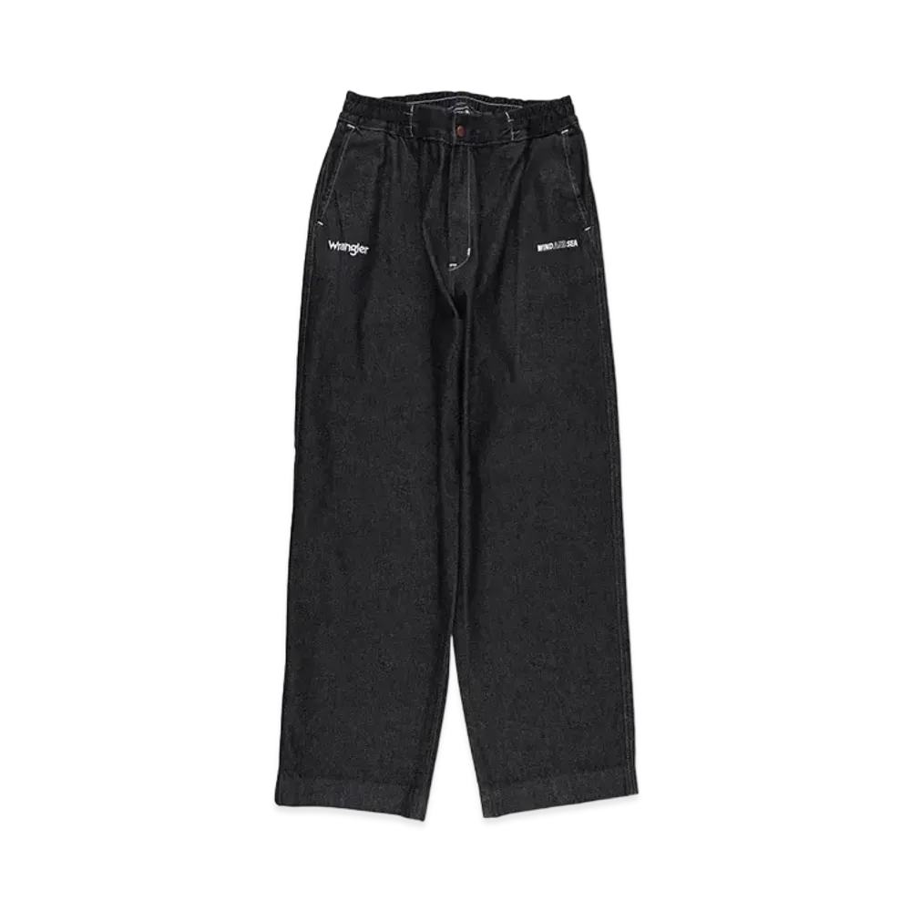 WIND AND SEA x Wrangler Denim Track Trousers "Black"