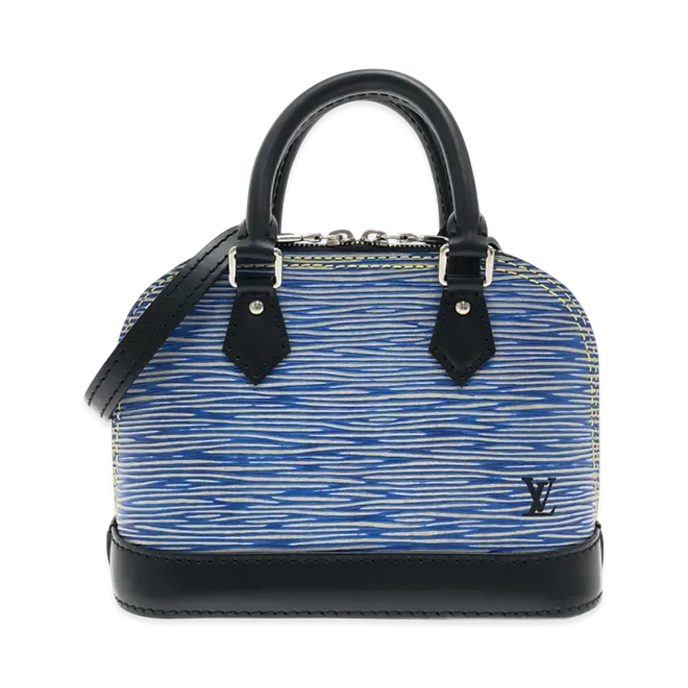 Louis Vuitton Epi Nano Alma 2-Way Bag "Blue"