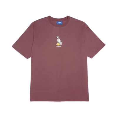 LFYT DALMATIAN TEE " BURGUNDY"