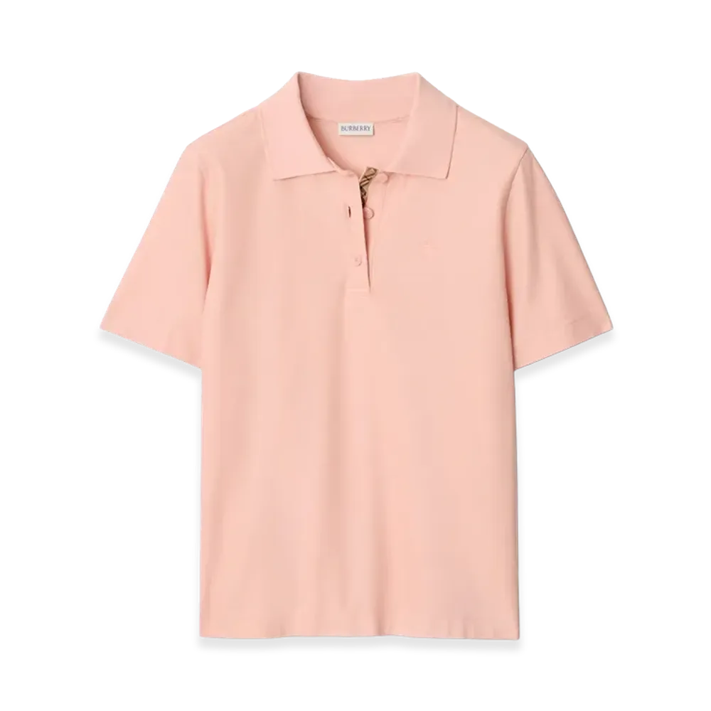 Burberry Women's Cotton Polo Shirt "Posy Pink"