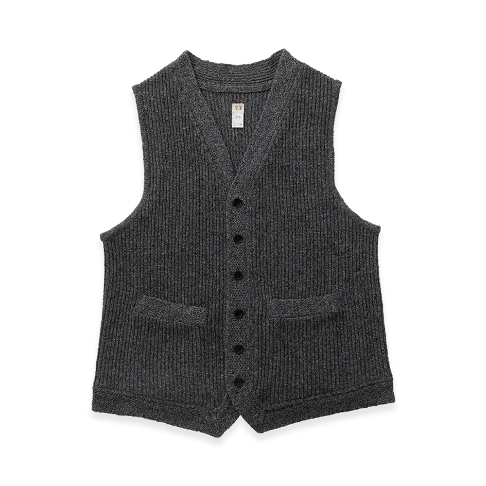 T.T Taiga Takahashi LOT.504 Knitted Vest "Gray"