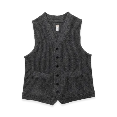 T.T Taiga Takahashi LOT.504 Knitted Vest "Gray"