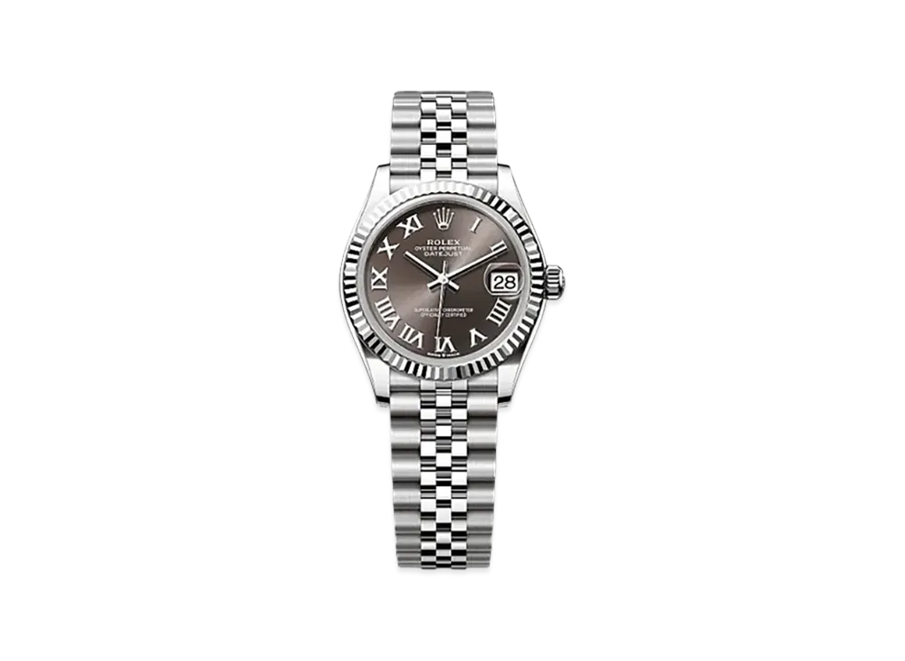 ROLEX Datejust 31mm Oystersteel & White Gold 278274 "Dark Grey"