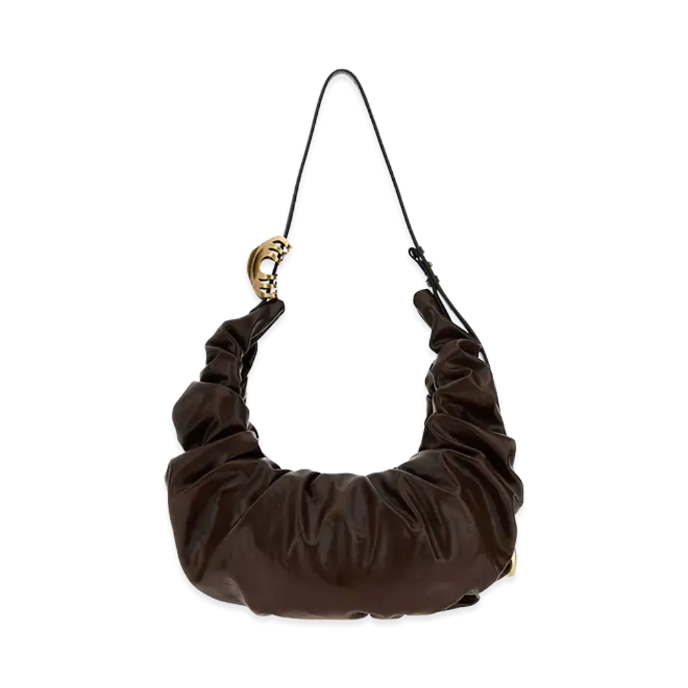 Diesel Women's Synthetic Leather Grab-D Shoulder Bag "Brown"