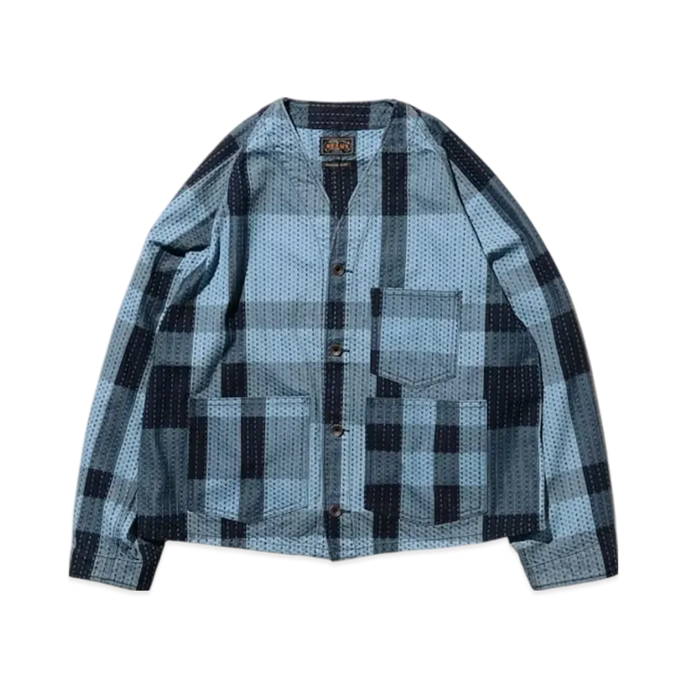 BEAMS Engineer Jacket Indigo SASHIKO "Indigo"