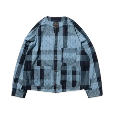 BEAMS Engineer Jacket Indigo SASHIKO "Indigo"