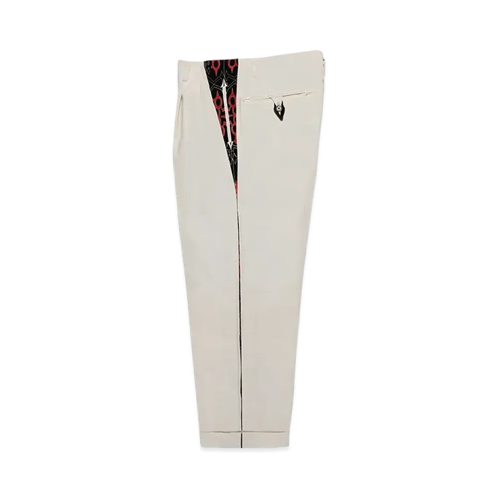 WACKO MARIA x WOLF'S HEAD x Ermenegildo Zegna Rockabilly Pants "Ivory"