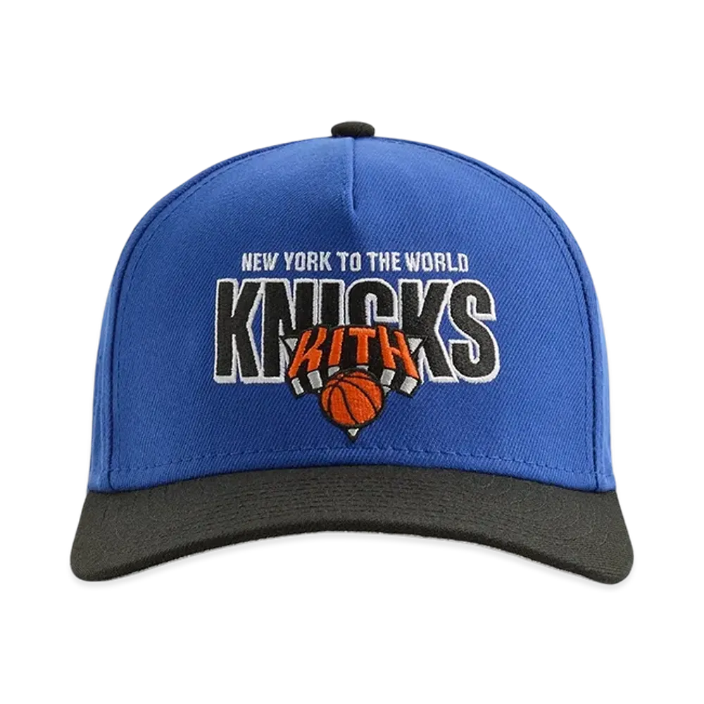 Kith x New Era for the New York Knicks Wool 9FORTY M Crown Snapback "Royal"