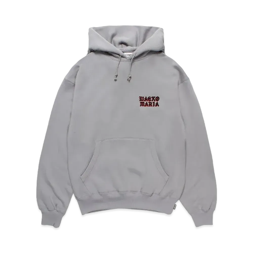 WACKO MARIA Middle Weight Hooded Sweat Shirt "Gray"