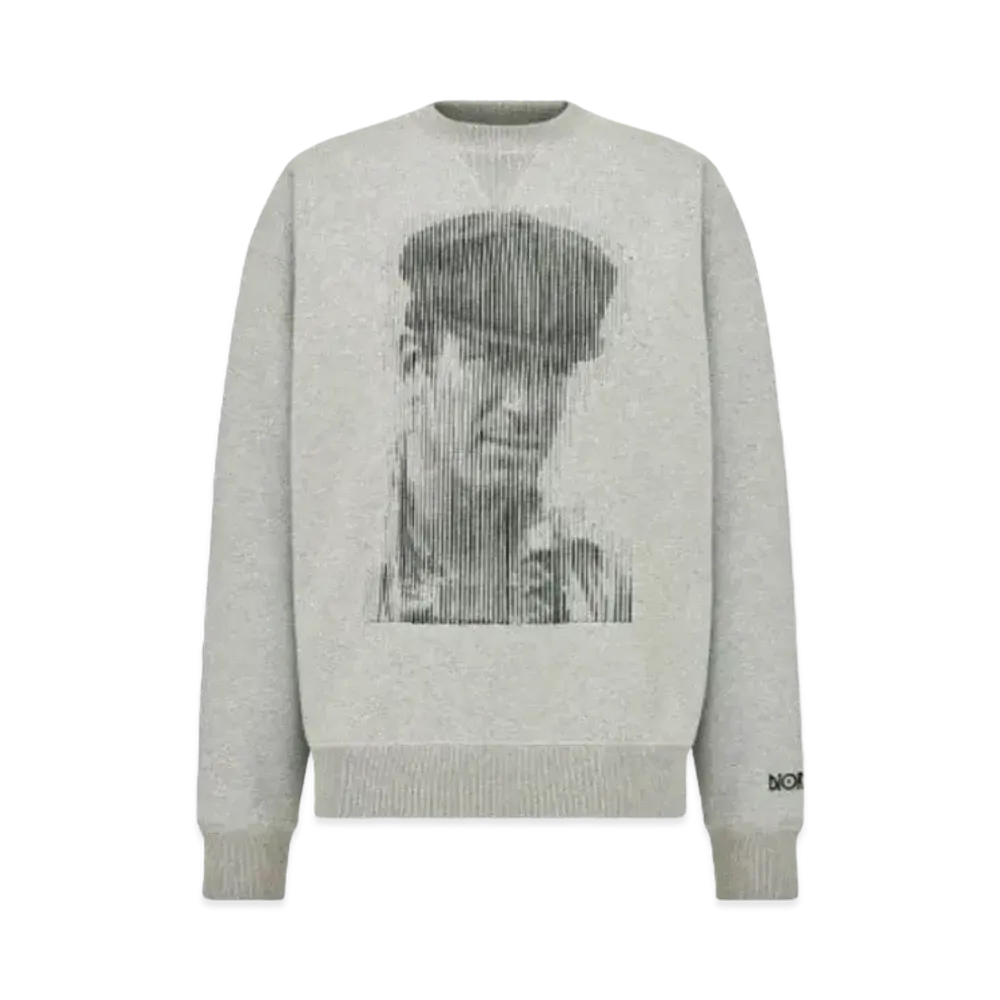 Dior x Jack Kerouac Men's Cotton Cashmere Sweatshirt "Gray"