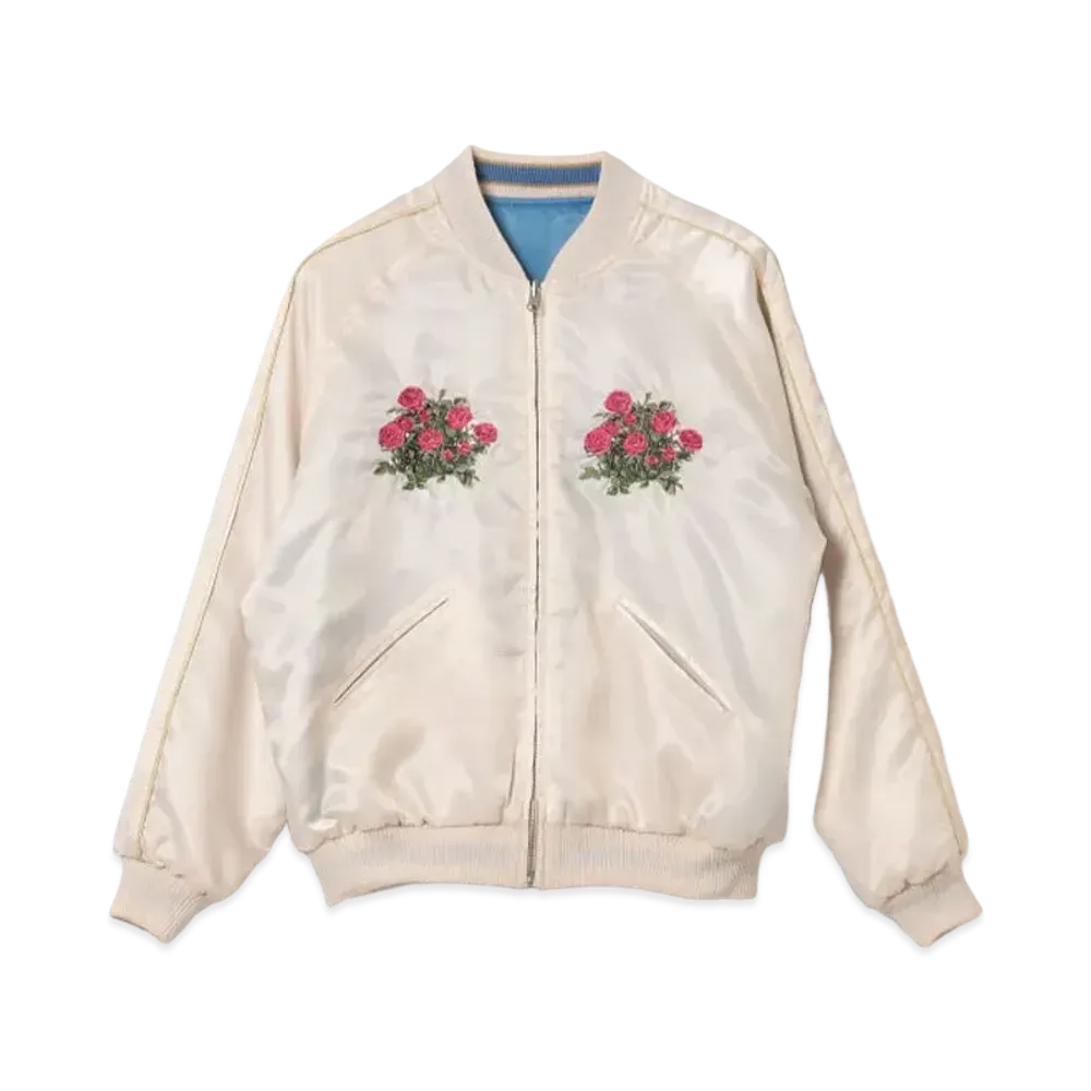 BEAMS COUTURE x RURU MARY’S Reversible Sukajan "White/Light Blue"