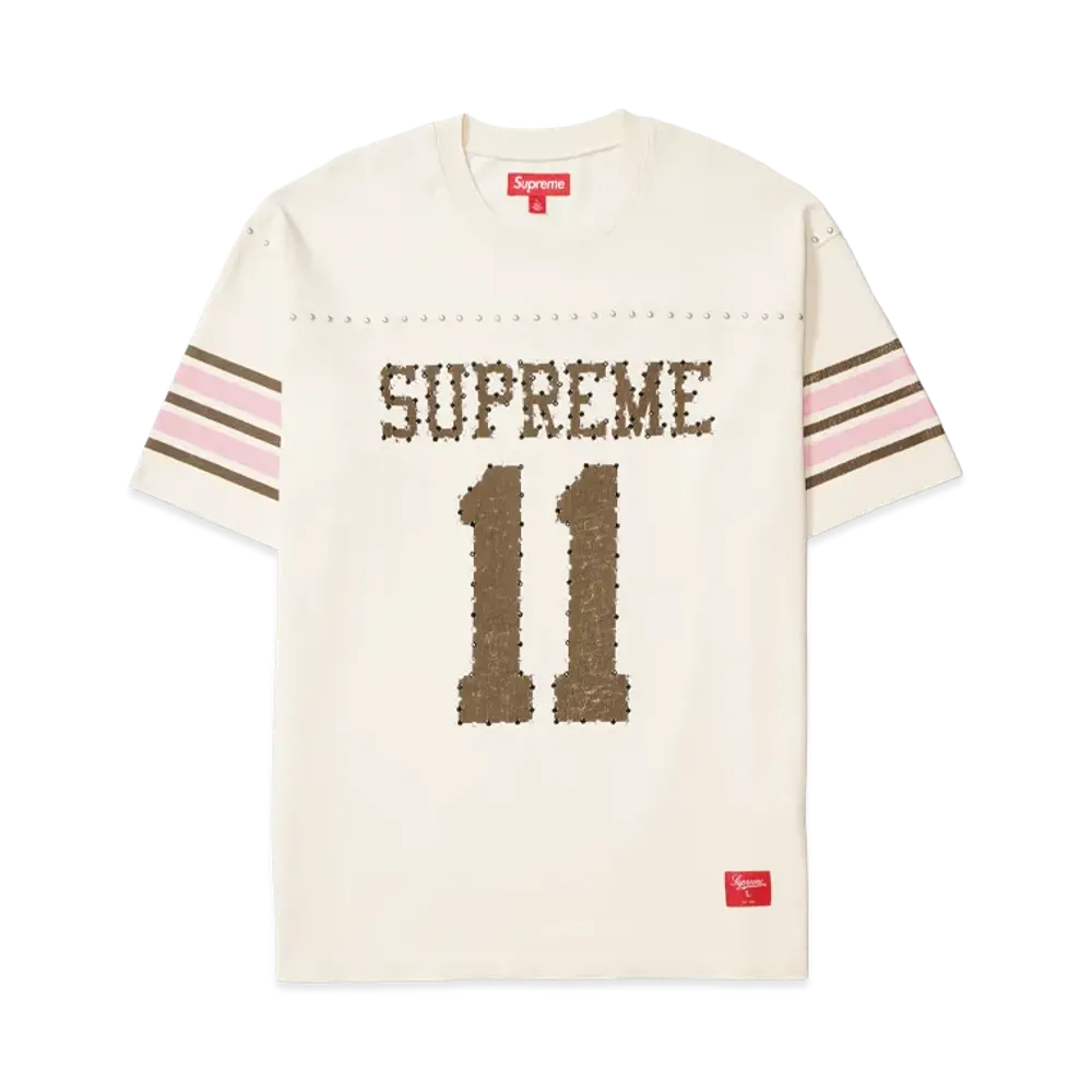 Supreme Studded S/S Football Top "Cream"